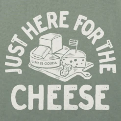 Men's Here For The Cheese Short Sleeve Tee -LIFE IS GOOD SHOP 143450 2