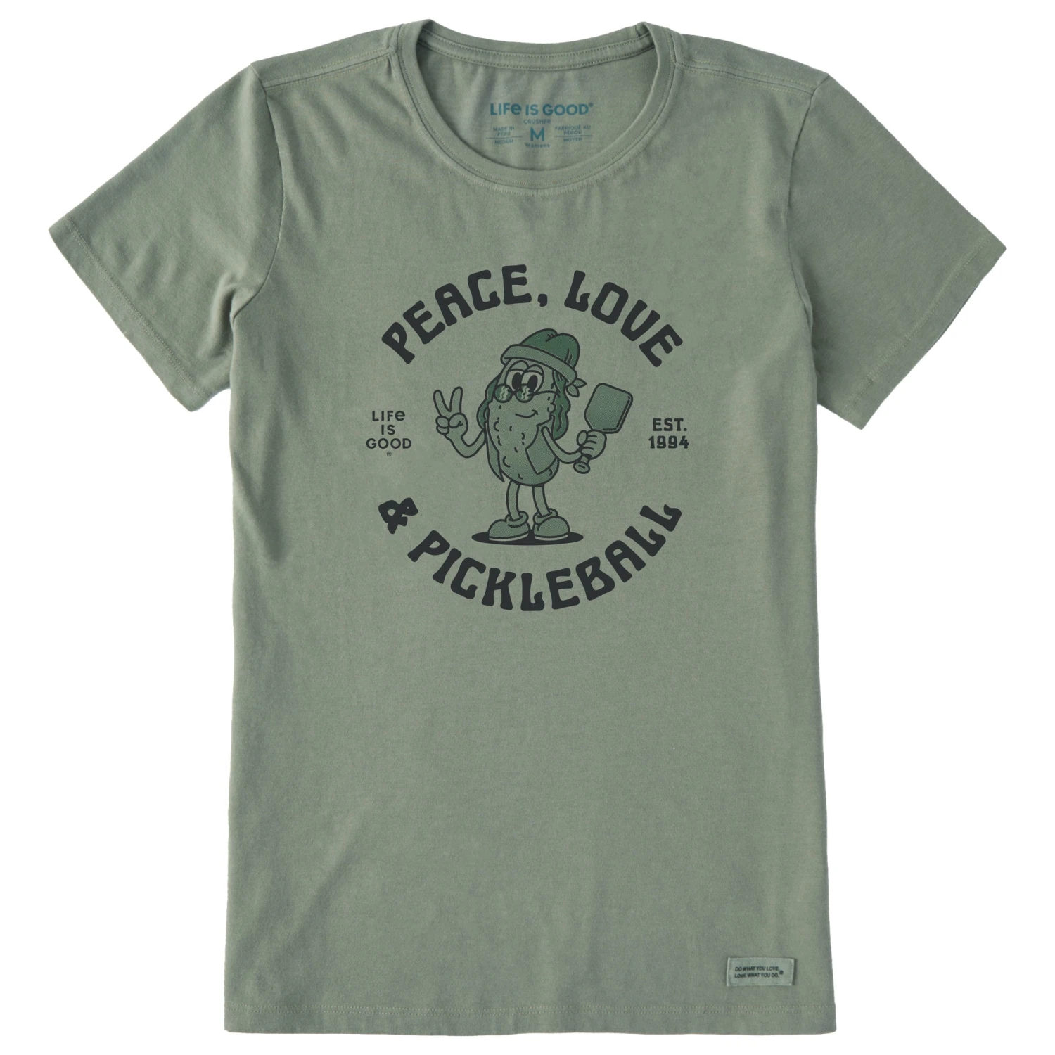 Women's Peace Love And Pickleball Short Sleeve Crusher Tee 1 Women's Peace Love And Pickleball Short Sleeve Crusher Tee