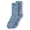 Adult Unisex Smoky Blue Pom Pom Sock
