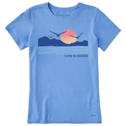 Women's Life Is Good Sunset Birds Short Sleeve Tee -LIFE IS GOOD SHOP 144761 1
