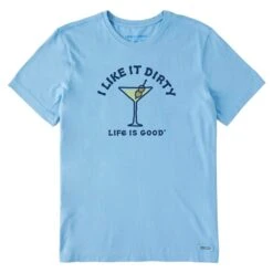 Men's I Like It Dirty Martini Vintage Short Sleeve Tee