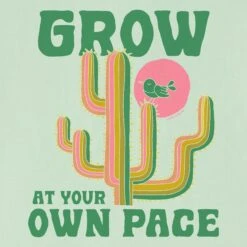 Women's Grow At Your Own Pace Cactus Short Sleeve Crusher Boxy Tee -LIFE IS GOOD SHOP 146419 2 7431591f 5abd 4730 b4d3 854b14ac206e