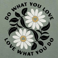 Women's Do What You Love Yin Yang Flowers Short Sleeve Crusher Boxy Tee -LIFE IS GOOD SHOP 146428 2 aecf641c fcea 4c32 a836 84cbd95e1464