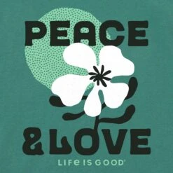 Women's Peace & Love Flower Short Sleeve Crusher Boxy Tee -LIFE IS GOOD SHOP 146434 2 f4db6740 0304 4e39 93b9 932cfc50c49b