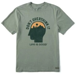 Men's Don't Overthink It Head Short Sleeve Crusher Tee