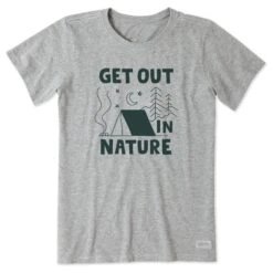 Women's Get Out In Nature Tent Short Sleeve Tee -LIFE IS GOOD SHOP 146622 1