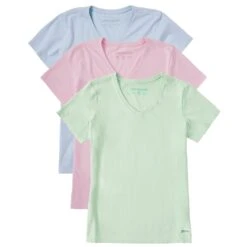 Women's Solid 3-Pack Crusher Vee- Multi 1