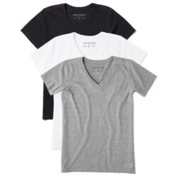 Women's Solid 3-Pack Crusher Vee- Multi