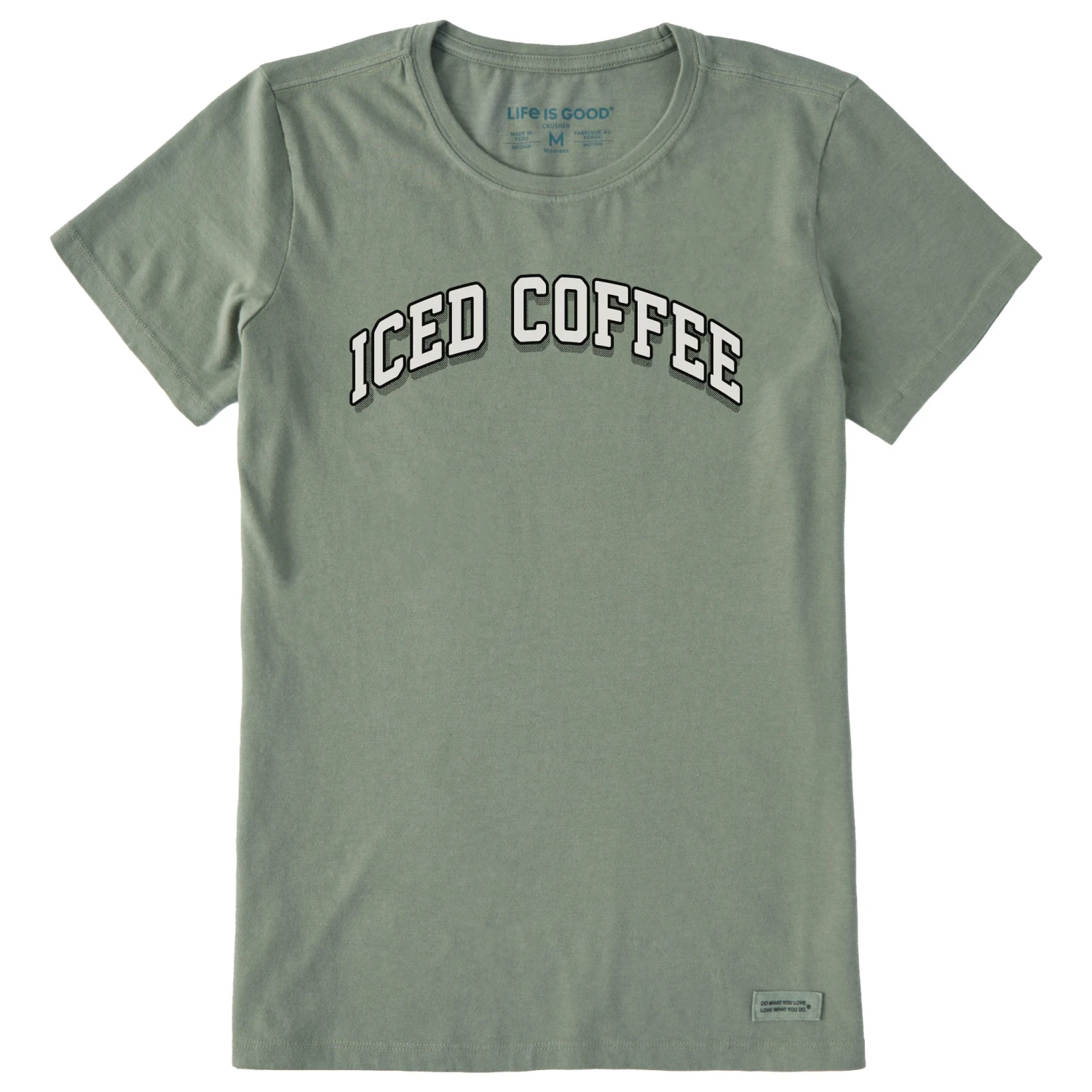 Women's Iced Coffee Arch Short Sleeve Crusher Tee 1 Women's Iced Coffee Arch Short Sleeve Crusher Tee