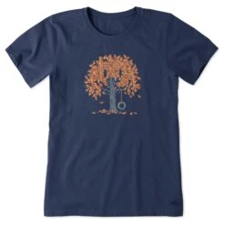 Women's Fall Tire Swing Short Sleeve Tee -LIFE IS GOOD SHOP 147681 1