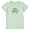 Women's Fossil Clover Short Sleeve Crusher Tee