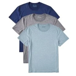Men's Solid 3-Pack Active Tee- Multi
