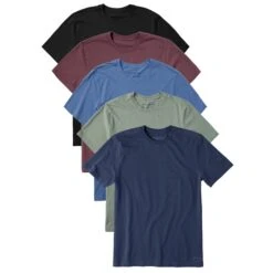 Men's Solid 5-Pack Crusher Tee Multi 3