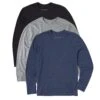 Men's Solid 3-Pack Long Sleeve Crusher Tee Multi 2