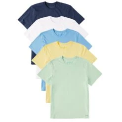 Men's Solid 5-Pack Crusher Tee - Multi 2