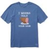 Men's I Wanna Hold Your Ham Short Sleeve Crusher Tee