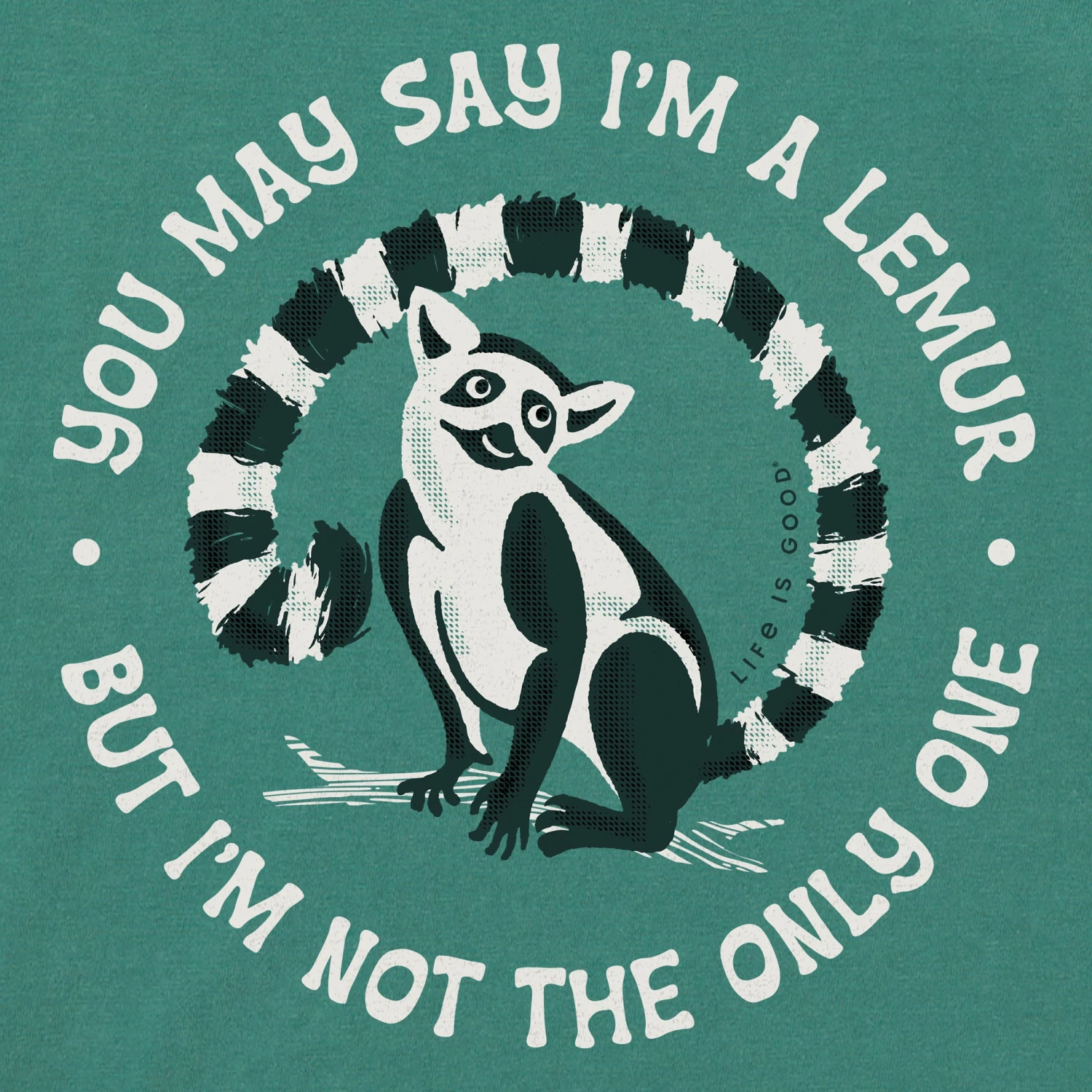 Men's Dreamer Lemur Short Sleeve Crusher Tee 2 Men's Dreamer Lemur Short Sleeve Crusher Tee - Image 2