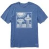 Men's Grecian Columns Short Sleeve Crusher Tee