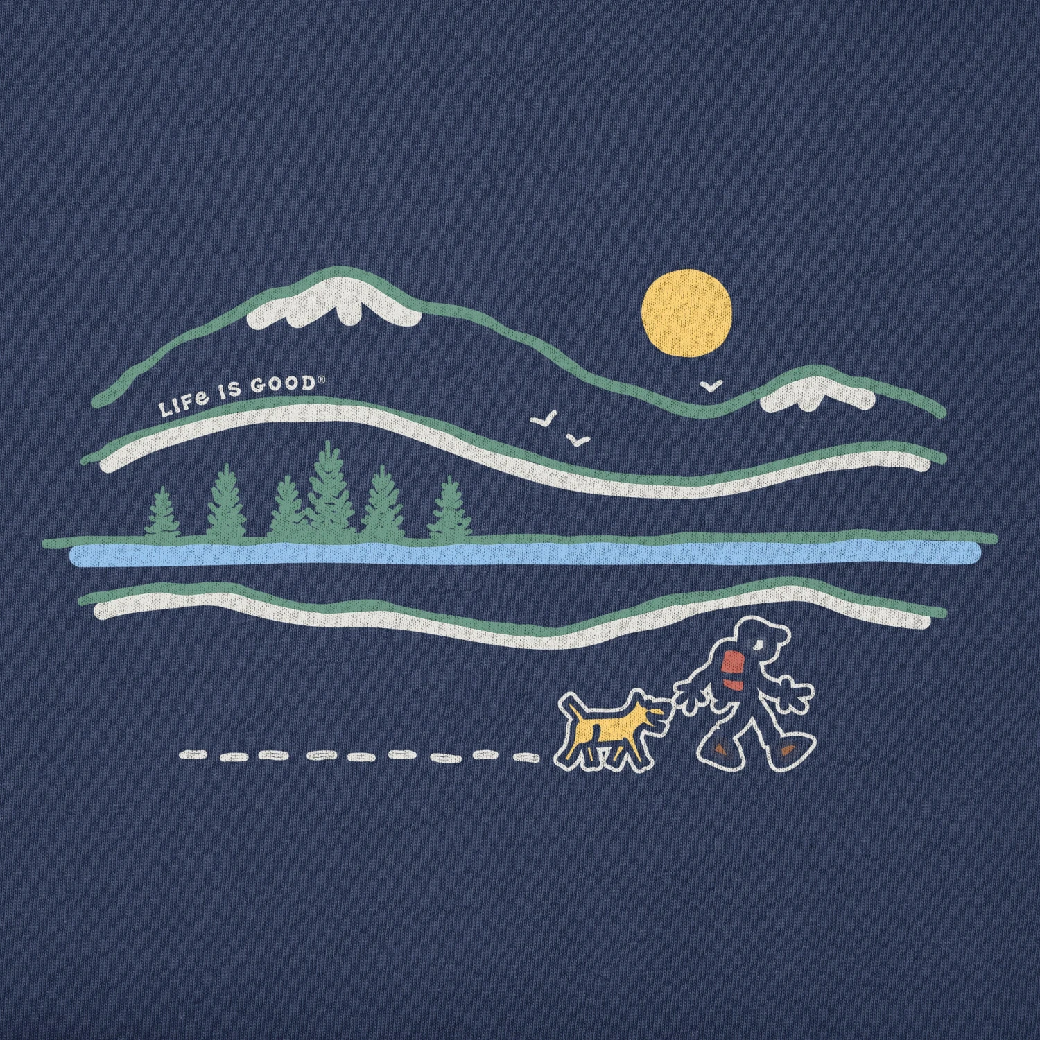 Women's Winter Lake Walk Simply True Fleece Hoodie 2 Women's Winter Lake Walk Simply True Fleece Hoodie - Image 2