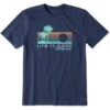 Men's California Rainbow Palms Short Sleeve Crusher Tee