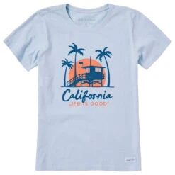 Women's California Lifeguard Station Short Sleeve Crusher Tee