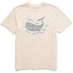 Men's Happy Whale Short Sleeve Crusher Tee