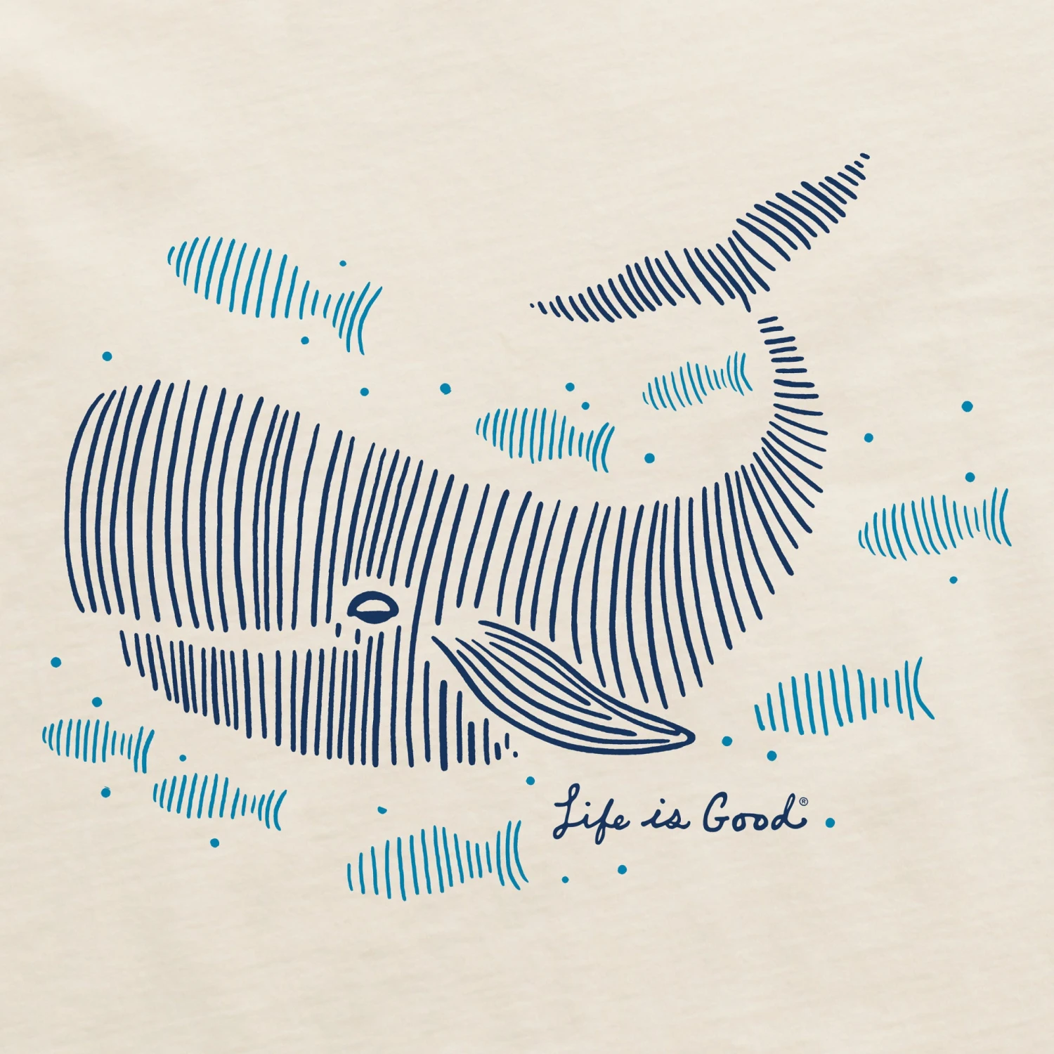 Men's Happy Whale Short Sleeve Crusher Tee 2 Men's Happy Whale Short Sleeve Crusher Tee - Image 2