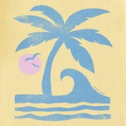 Women's Palm Wave Short Sleeve Tee -LIFE IS GOOD SHOP 156909 2
