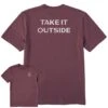 Men's Bert's Take It Outside Short Sleeve Crusher Tee