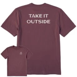 Men's Bert's Take It Outside Short Sleeve Crusher Tee