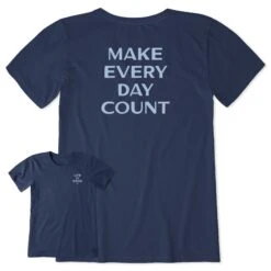 Women's Bert's Make Every Day Count Short Sleeve Crusher Tee -LIFE IS GOOD SHOP 156966 1