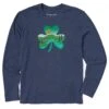 Men's Irish Shamrock Landscape Long Sleeve Crusher Tee