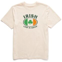 Men's Irish Life Is Good Badge Short Sleeve Crusher Tee