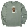 Men's Don't Worry Beer Happy Long Sleeve Crusher Tee
