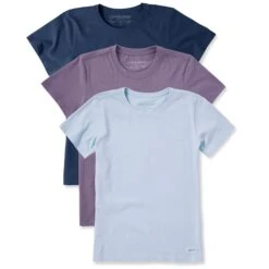 Women's Solid 3-Pack Crusher Crew Multi 8