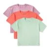 Women's Solid 3-Pack Boxy Crusher Tee Multi 3