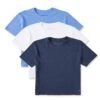 Women's Solid 3-Pack Boxy Crusher Tee Multi 1
