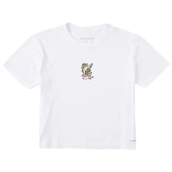 Women's Frog Guitar Short Sleeve Crusher Boxy Tee -LIFE IS GOOD SHOP 158229 1