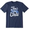 Men's Here For The Cats Tie Dye Short Sleeve Tee