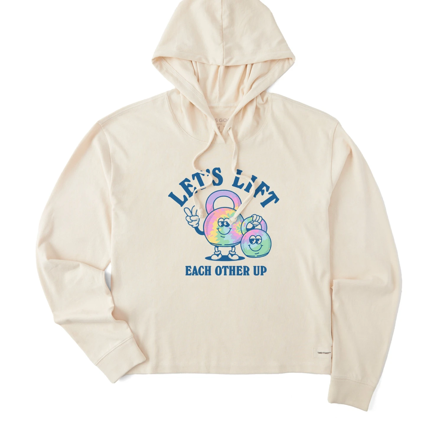 Women's Matchbook Lift Each Other Up Tie Dye Crusher Boxy Hoodie 1 Women's Matchbook Lift Each Other Up Tie Dye Crusher Boxy Hoodie