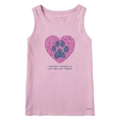 Women's Best Things Paw Heart Crusher Tank 18 Women's Best Things Paw Heart Crusher Tank -LIFE IS GOOD SHOP 159004 1