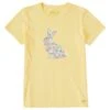Women's Flower Bunny Short Sleeve Tee