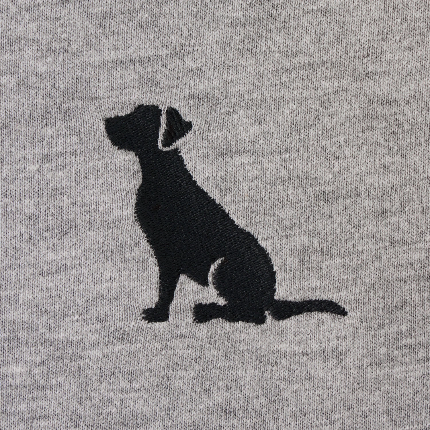 Men's Embroidered Sitting Dog Long Sleeve Crusher Tee 4 Men's Embroidered Sitting Dog Long Sleeve Crusher Tee - Image 4