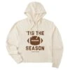 Women's Tis The Football Season Crusher Boxy Hoodie