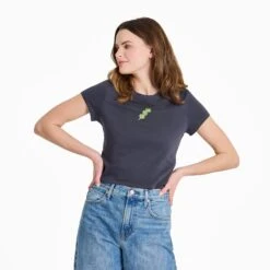 Women's Olive Stack Mini Crusher-LITE Shrunken Tee