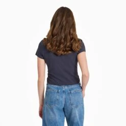 Women's Olive Stack Mini Crusher-LITE Shrunken Tee -LIFE IS GOOD SHOP 159945 3