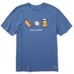 Men's Baseball Trio Short Sleeve Tee 10 Men's Baseball Trio Short Sleeve Tee -LIFE IS GOOD SHOP 160051 1