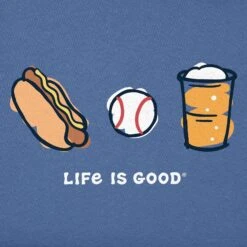 Men's Baseball Trio Short Sleeve Tee 11 Men's Baseball Trio Short Sleeve Tee -LIFE IS GOOD SHOP 160051 2