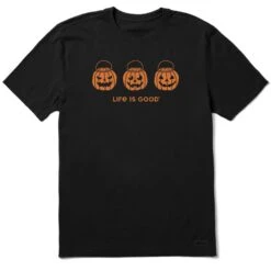 Men's Jack O Lantern Trio Short Sleeve Crusher Tee