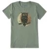 Women's Moon Owl Short Sleeve Crusher Tee
